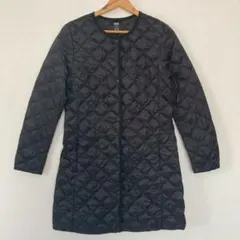 ユニクロ UNIQLO ウルトラライトダウン ロングコート M 黒 キルティング