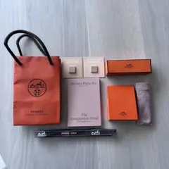 エルメス　サンプル　ファンデーション　２個　リボン　ショッパー　リップ空箱