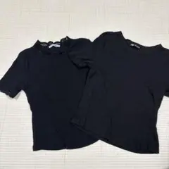 ZARA 黒　Tシャツ　半袖　レース