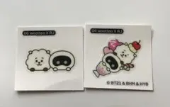 BTS ウット Wootteo×RJ シール2枚のサムネイル