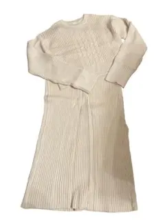 Radyアイボリー リブ編み セットアップ