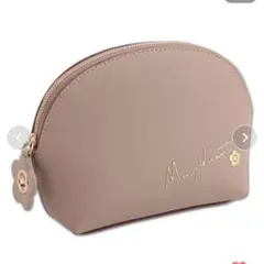 MARY QUANT ラウンドポーチ ベージュ