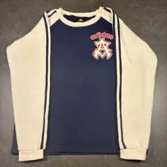 adidas ネイビー/ホワイト トレーナー L