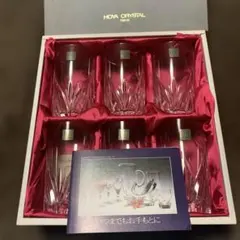 【希少】HOYA CRYSTAL クリスタルグラス 6個セット