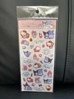 正規品 新品 サンリオキャラクターズ ラメ入り樹脂もりシール いつもいっしょ