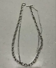 ❤️ 金属製　レイヤードチェーン　ダブルチェーン　ネックレス　❤️