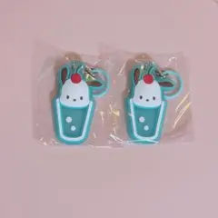サンリオ クリアクリームソーダめじるしラバーチャーム　2個セット