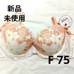 F75新品ワイヤー入りブラジャー花柄刺繍レース - メルカリ