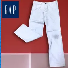 ❤️特価✨お値引き品✨GAP  ホワイトカラーストレートパンツ　Sサイズ　訳あり
