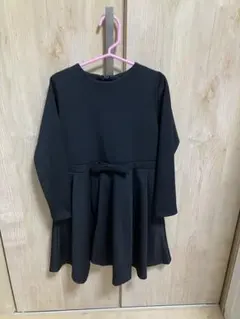 120cm黒ワンピース　フォーマル　冠婚葬祭