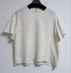 TOMORROWLAND トゥモローランド半袖ブラウス 白 フレアスリーブ