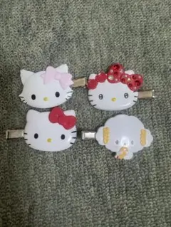 ハローキティ ヘアクリップ前髪クリップ
