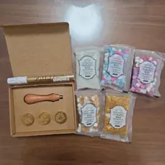 シーリングワックスセット（ペン・スタンプ・蝋燭付き）