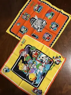 鳥山明 ドクタースランプアラレちゃん ハンカチ 2枚 昭和レトロ 当時物