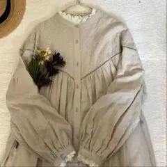 サマンサモスモス★sm2★胸元お花レース⋆切り替えワンピース⋆ドビーレース