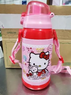 中古　ハローキティ 600ml ステンレス2ウェイボトル コップ付