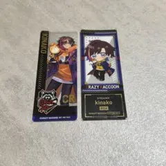 Crazy Raccoon×GiGO キャンペーン第3弾 箔押し 栞 きなこ