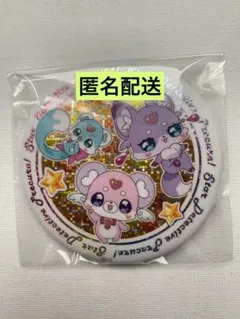 名探偵プリキュア BIGホログラム缶バッジ ポチタン　マシュタン　シュシュタン