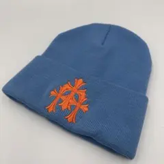 激レア/クロムハーツChrome Hearts トリプルクロス ニット帽ビーニーのサムネイル