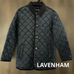 ラベンハム　ネイビーキルティングジャケット　UK製　34サイズXS　縦型ポケット