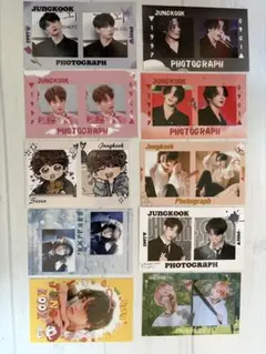 BTS ジョングク 韓国製作者 2カットトレカ１０枚セット