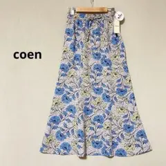 新品　タグ付　coen Market マーケット バティックプリントスカート　Mのサムネイル