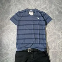 archive s/s tee fade striped vneck y2k