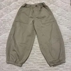 ベージュ ウエストゴム パンツ 100cm