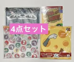 トムとジェリー ハッピーくじ  プレート ポーチ ステッカー 4点セット