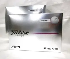 激レア！新品未使用　タイトリスト Pro V1X　AIM ピンク 2ダースのサムネイル