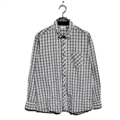 メンズ　長袖　チェックシャツ　Lサイズ　シンプル　カジュアル　ボタンダウン　春秋