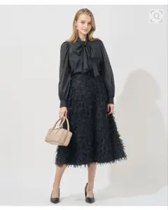アナイ新品未使用♡38完売♡フェザーカットジャガードフレアスカートのサムネイル