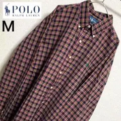Ralph Lauren ポロバイラルフローレン チェック　古着　M シャツ