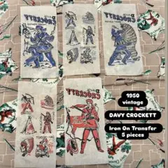 50sビンテージ古着アイロンプリント転写紙ネイティブUSAロカビリーステンシル