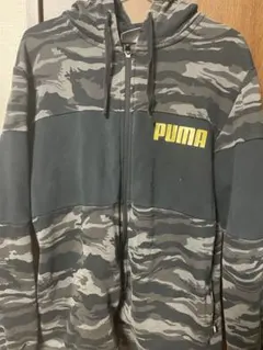 PUMA カモフラージュ ジップアップパーカー
