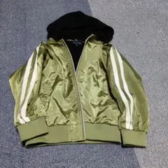 LOCK HEAVEN キッズ ジップアップジャケット カーキ 130cm