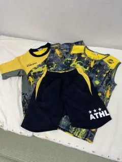 ATHLETA サッカーシャツ（半袖　袖なし）ハーフパンツ　3点セット 150