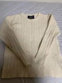 SEVENDAYS-SUNDAY ケーブルニットセーター Lサイズ アイボリー