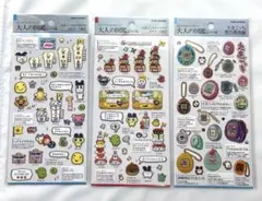 【たまごっち　大人の図鑑シール】 3枚セット 正規品