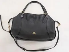 COACH ペブルドレザー 2wayショルダーバッグ プレーリー サッチェル