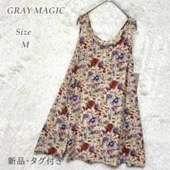 ⚡赤札セール⚡GRAY MAGIC 花柄チュニック ノースリーブ フレア Mのサムネイル