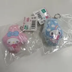 マイメロディ　クッションキーホルダー　セット　マイメロ　50周年