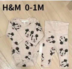 H&M ミッキーマウス 0-1M セットアップ