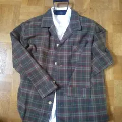 DAKS　チェックオーバーシャツ　美品のサムネイル