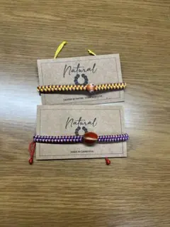 カラフルブレスレット 2個セット(Made in Cambodiaハンドメイド)