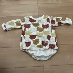 futafuta クマ柄ロンパース 80