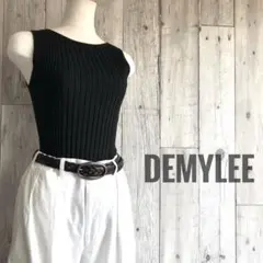 DEMYLEE デミリー　ノースリーブ　ウール混　リブニット　トップス　セーター