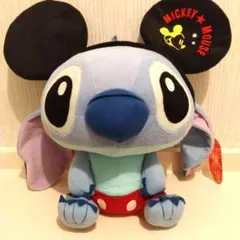 スティッチ ミッキー耳付きぬいぐるみ今日限定価格