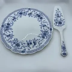 【未使用品】ナルミ　NARUMI　ボーンチャイナ プレートとケーキサーバー