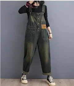 大きいサイズ レディース オーバーオール　サロペット　デニム　春 秋冬 新品